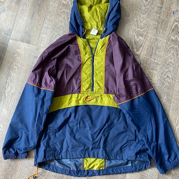vintage nike colorblock windbreaker